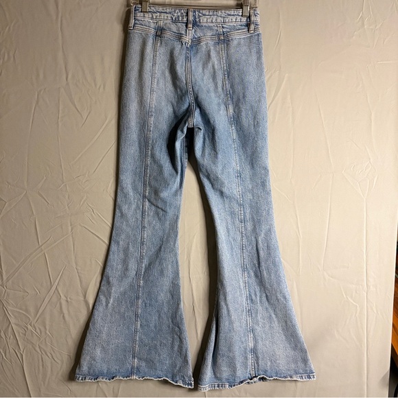 Forever 21 Light Blue Wide Leg Jeans - Picture 2 of 7